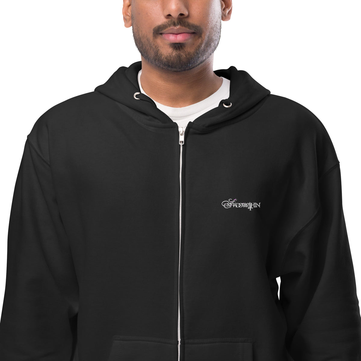 Logo Unisex fleece zip up hoodie – ashadowwithin