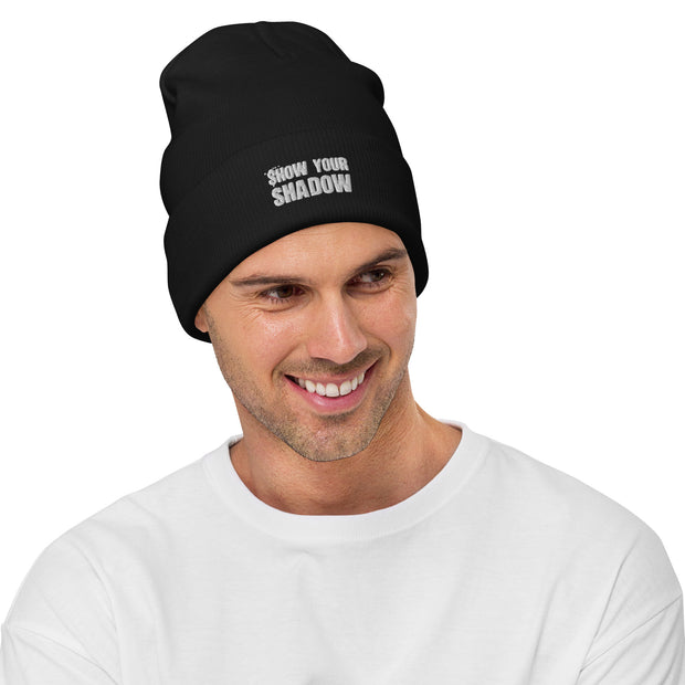Show Your Shadow Embroidered Beanie