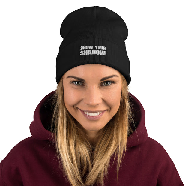 Show Your Shadow Embroidered Beanie