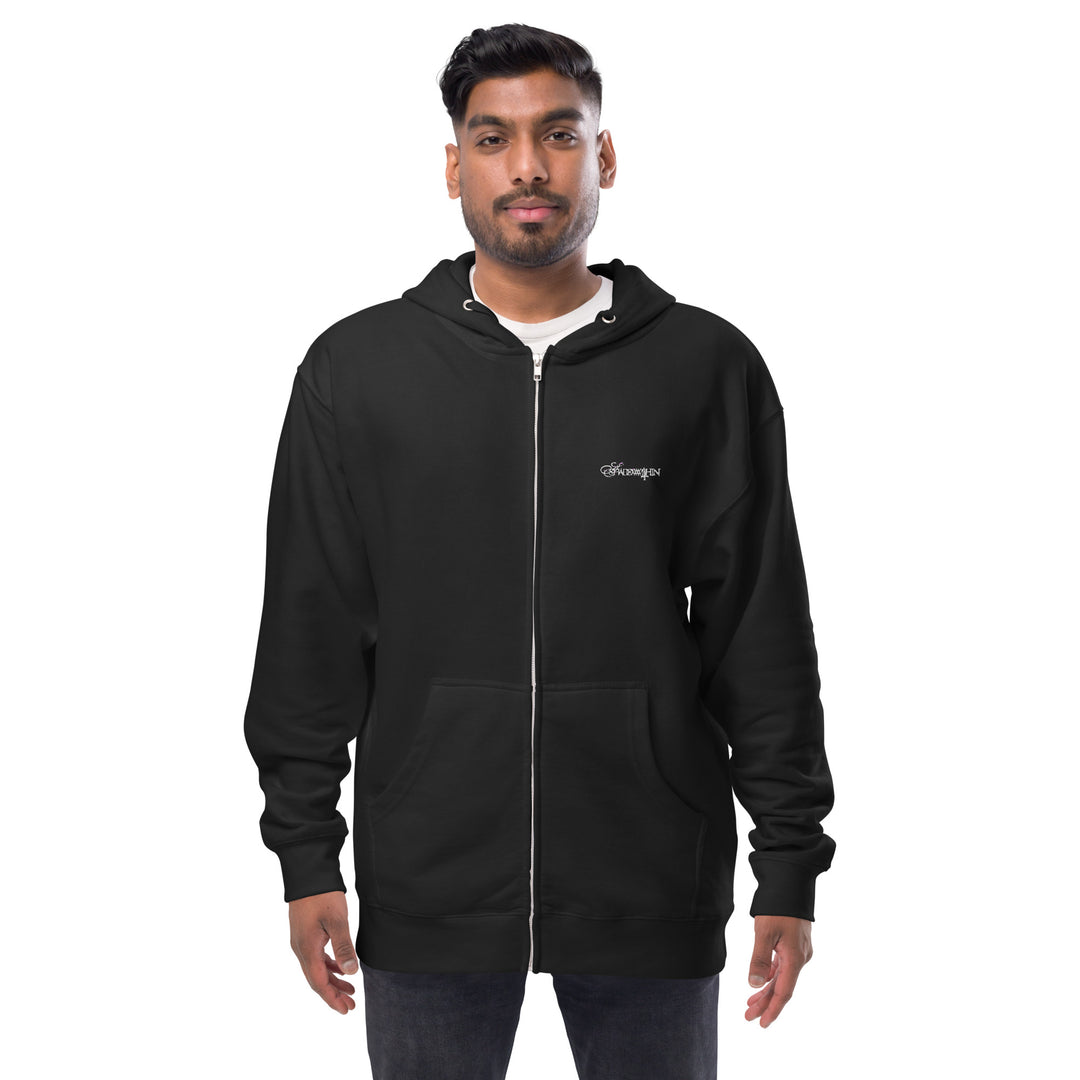 Logo Unisex fleece zip up hoodie – ashadowwithin