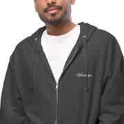 Logo Unisex fleece zip up hoodie