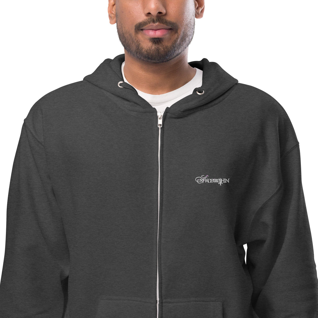 Logo Unisex fleece zip up hoodie – ashadowwithin